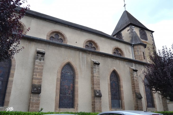-église Saint Louis ( clocher du 14 Em Siècle église reconstruite en 1863 ) - Hauterive