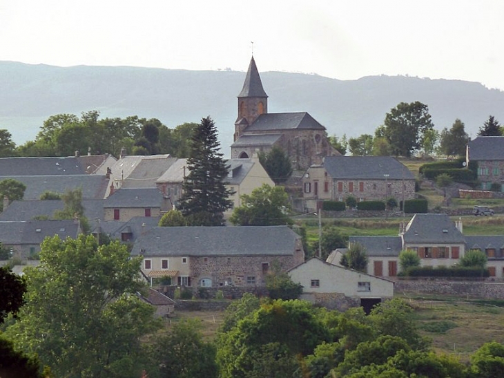 Vue sur le village - Laveissenet