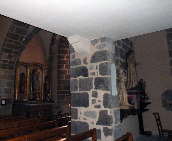Intérieur de l'église - Polminhac