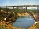 Ce viaduc de Garabit fut construit en 1885 pa Eiffel (carte postale de 1970)
