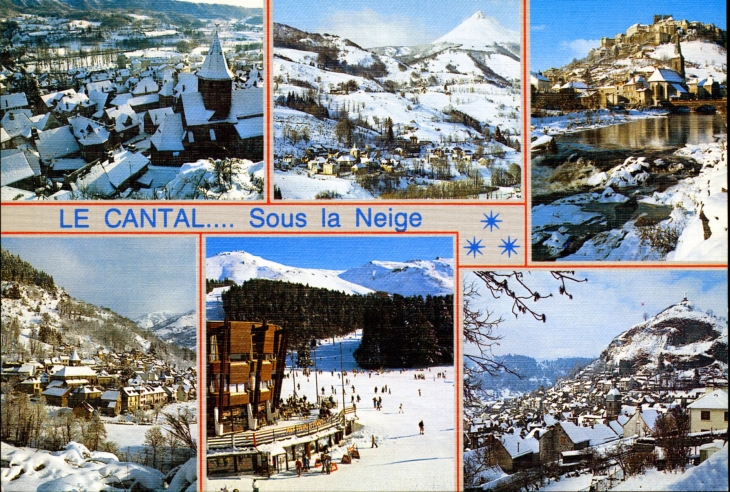 Vic sur Cere - Thiezac - Saint Jacques des Blats - Super Lorian - Murat - Saint Flour (carte postale). - Thiézac