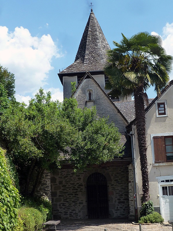 L'église et son palmier - Vieillevie