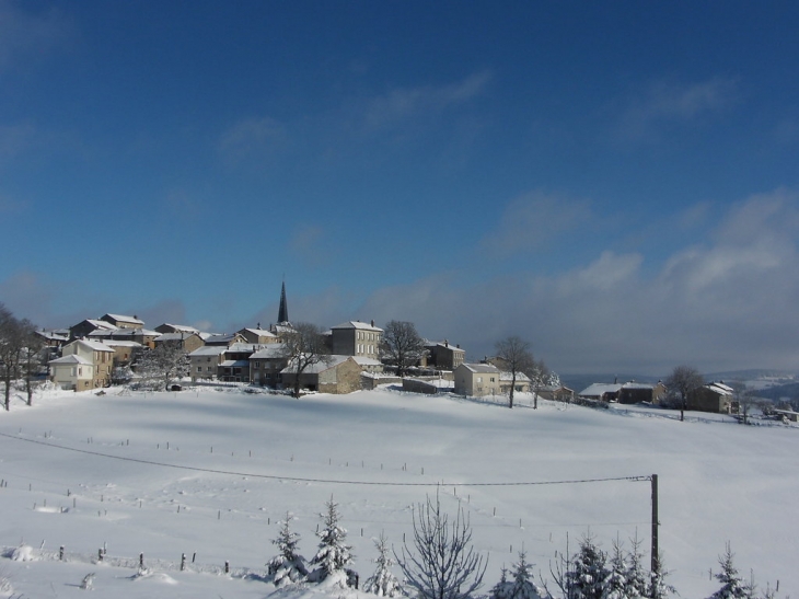 St- victor sous la neige - Saint-Victor-Malescours