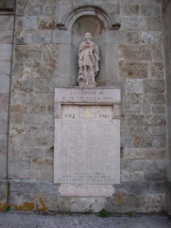 Saint-Victor-Malescours (43140) monument aux morts