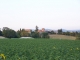 Vue de Flat avec champs de tournesol