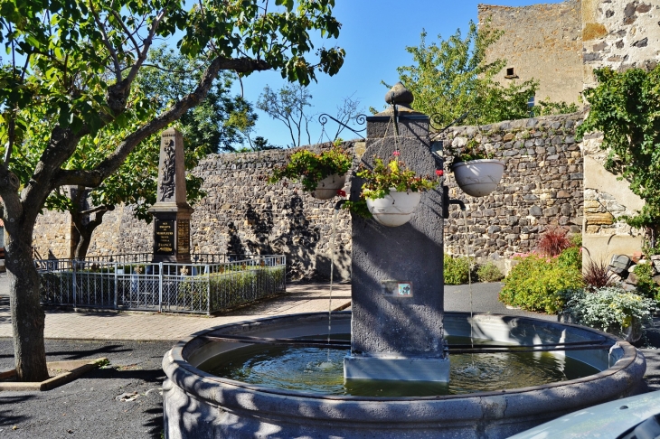 Fontaine et Monument-aux-Morts - Mirefleurs