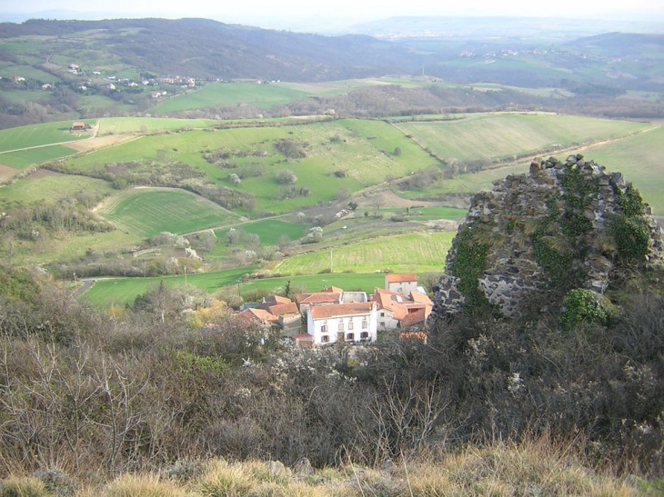 Vue du sommet de la citadelle de Buron - Yronde-et-Buron