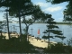La plage (carte postale de 1960)