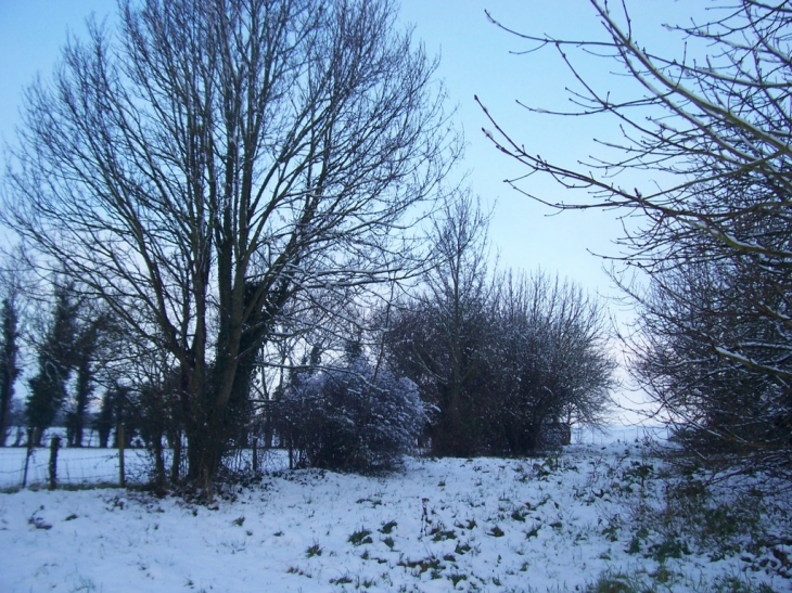 Fontenay sous la neige - Fontenay-le-Pesnel