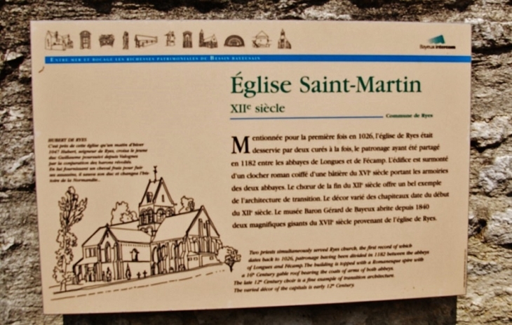   église Saint-Martin - Ryes