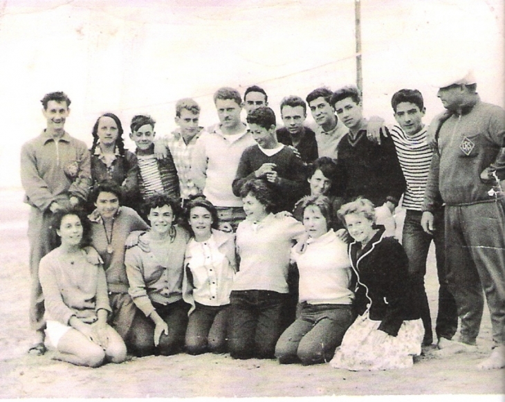 Photo prise sur la plage en 1961 - Vierville-sur-Mer