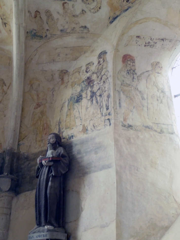 Les fresques de l'église - Canville-la-Rocque