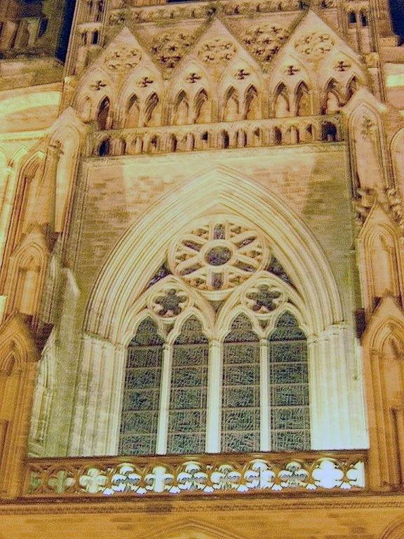 La cathédrale la nuit - Coutances
