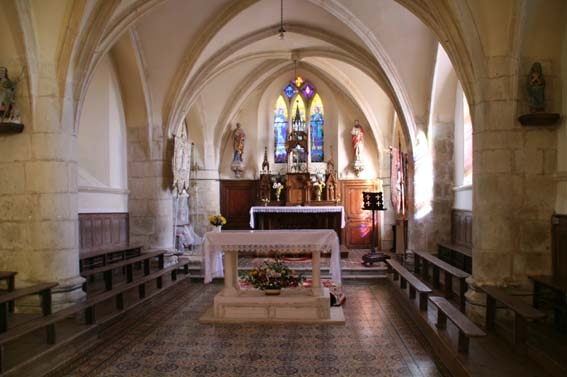Intérieur de l'église de Prétot - Prétot-Sainte-Suzanne