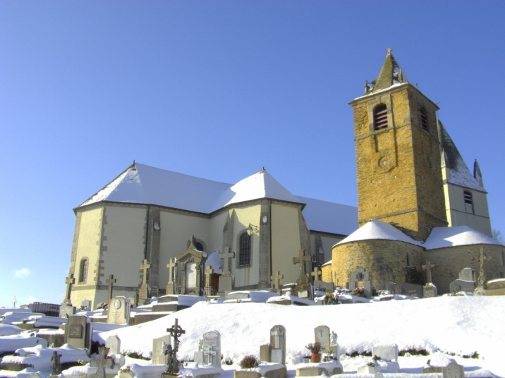 Eglise & Chapelle sous la neige - Querqueville