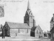 L'église, avant la conflit 14/18 (carte postale ancienne)