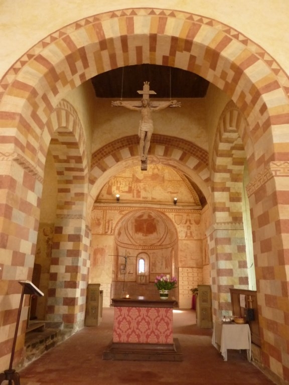 Eglise St Céveri : le transept - Saint-Céneri-le-Gérei