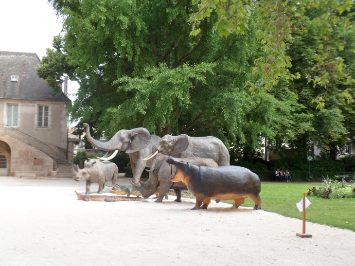 Bestaire dans la cour du musée d'histoire naturelle - Dijon