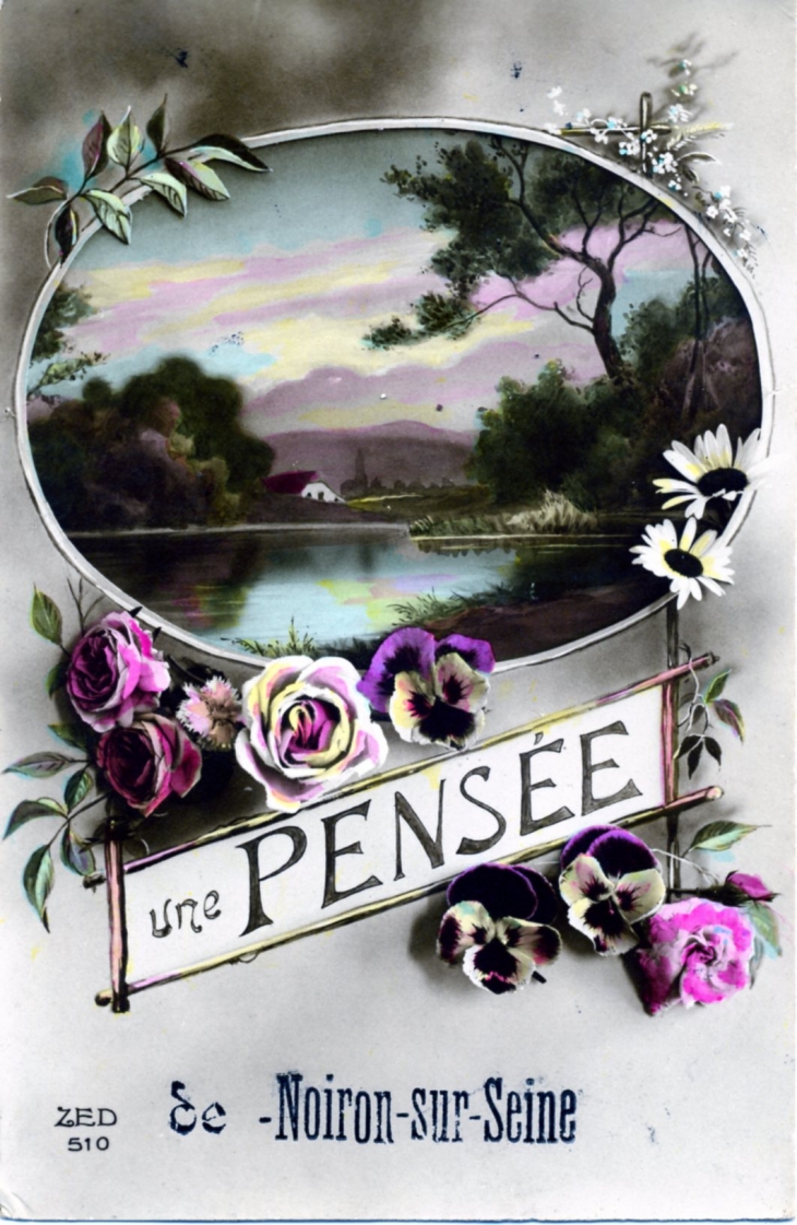 Carte postale ancienne de 1905 - Noiron-sur-Seine