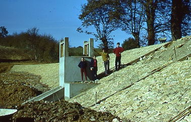 Construc de l'etang 1963 - Chevenon