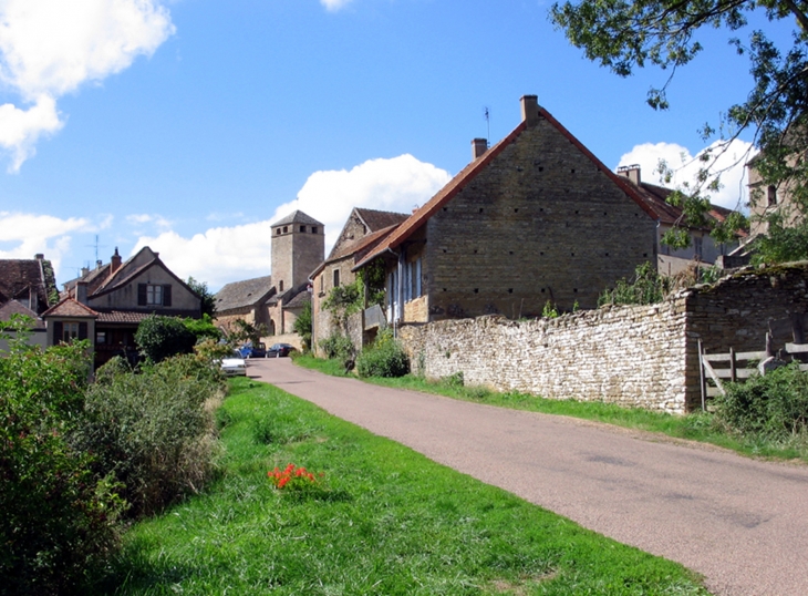 Entrée du village ( J.M. Mullot ) - Saint-Clément-sur-Guye