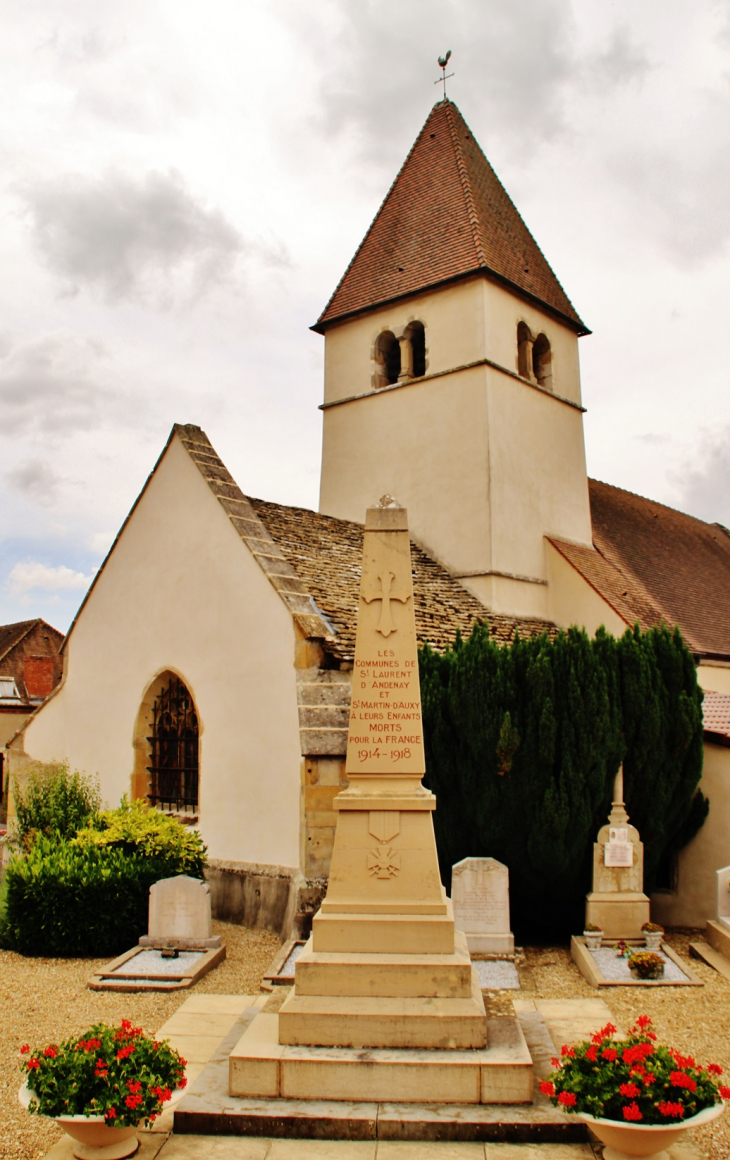Monument-aux-Morts - Saint-Laurent-d'Andenay