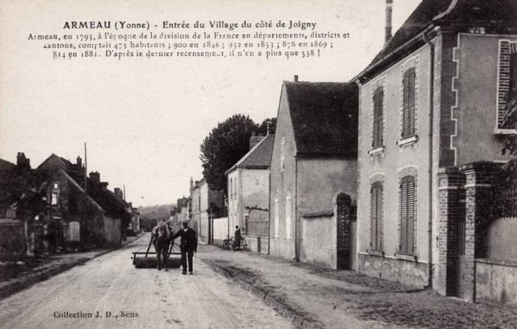 Vers Joigny - Armeau