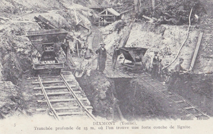 La mine de lignite - Dixmont