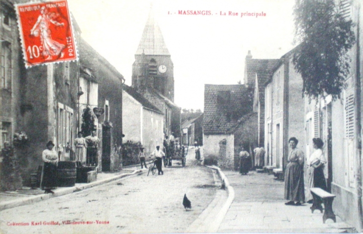 La rue principale - Marsangy