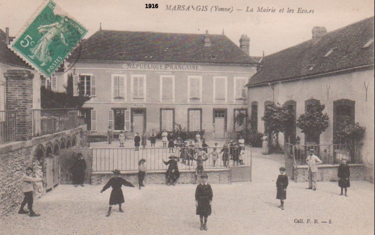 1916 l'école - Marsangy