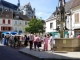brocante estivale sur la place des Fontaines