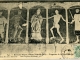 Chapelle Kermaria-Nisquit - Fragments de la Danse Macabre (carte postale de 1907)