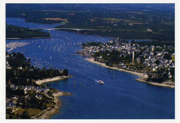 K'embouchure de l'Odet, entre Bénodet et Sainte-Marie (carte postale de 1997)