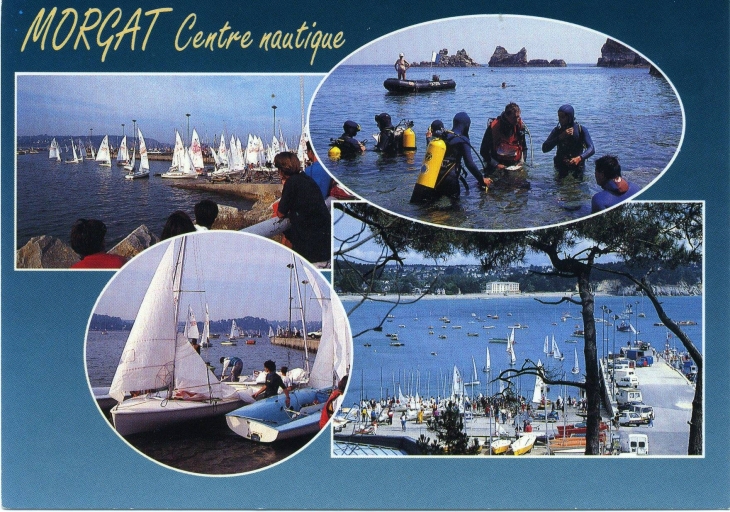 Presqu'ile de Crozon. Centre nautique de Morgat (carte postale de 1997)