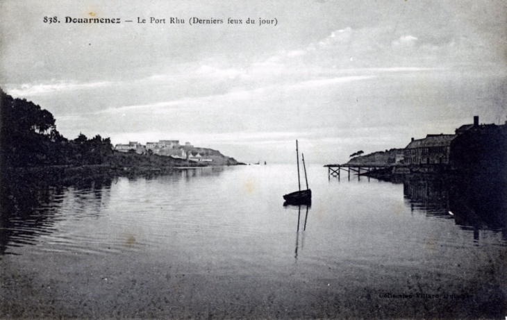 Le Port Rhu, vers 1920 (carte postale ancienne). - Douarnenez