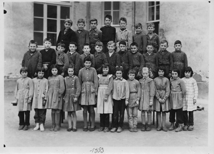 1959 ..L'école puplique , la classe de  ????? , j'y étais !!!!! - Moëlan-sur-Mer