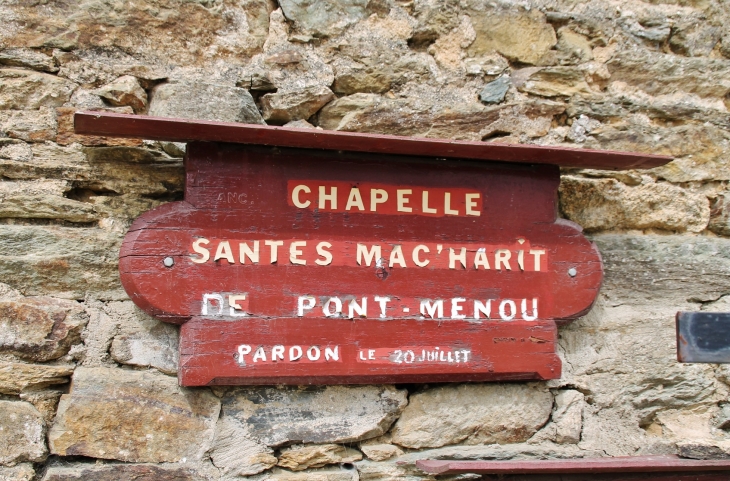 Pont-Menou commune de Plouegat-Gerand ( Chapelle ) - Plouégat-Guérand