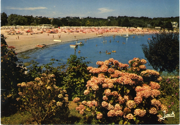 La plage du Trez-Hir (carte postale vers 1960) - Plougonvelin