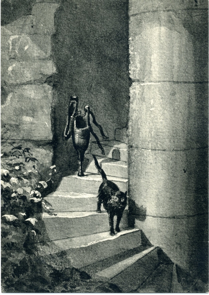 Château - Un certain Comte de Combourg à jambe de bois, mort depuis trois siècles, apparaissait, dit-on, à certaines époques et se faisait entendre dans l'escalier de la tourelle. Sa jambe de bois se promenait aussi quelquefois seule accompagnée d'un chat