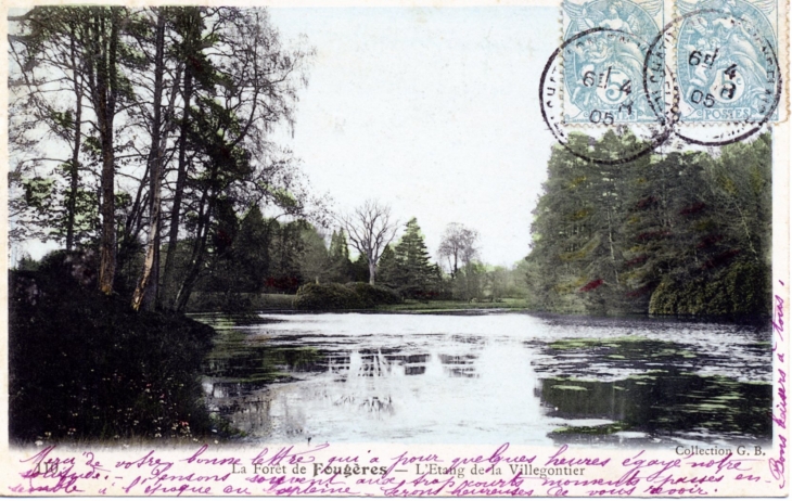 La Forêt, vers 1905 (carte postale ancienne). - Fougères