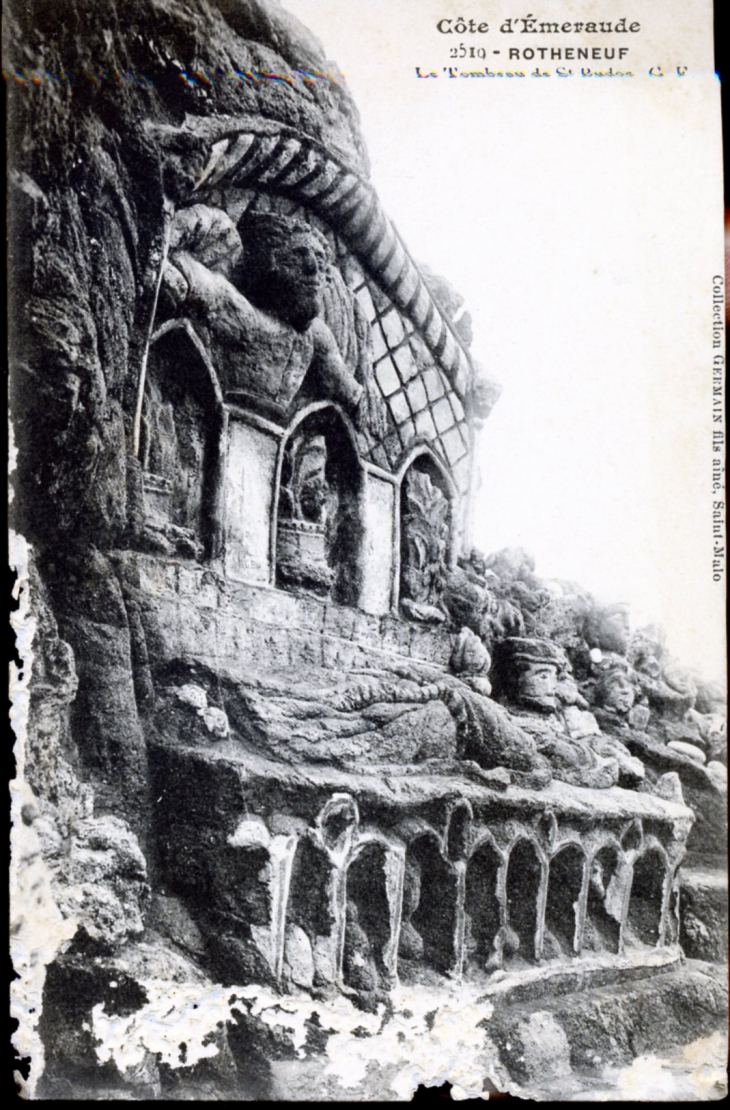 Rotheneuf - le-tombeau-de-saint-budoc-vers-1910-carte-postale-ancienne - Saint-Malo