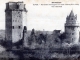 Forteresses de Largouët ou tours d'Elven du XVE siècle, vues côté Nord, vers 1920 (carte postale ancienne).