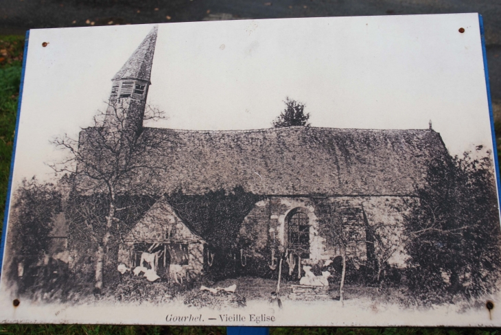 L'église démolie en 1902 - Gourhel