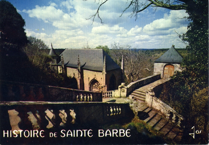 Chapelle Sainte Barbe (carte postale de 1977) - Le Faouët