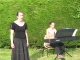 Symphonie lyrique de Solenn Diguet accompagnée au piano par Violaine Briand sur le sentier des sculptures.