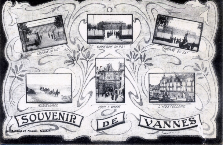 Carte postale ancienne de 1915. - Vannes