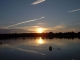Coucher de soleil sur l'étang de Goule