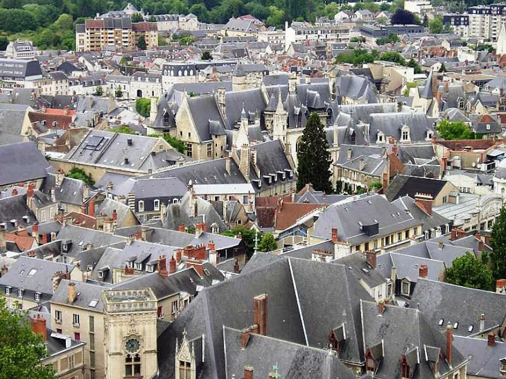 Les toits vus de la cathédrale - Bourges