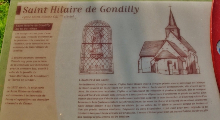 ,église Saint-Hilaire - Saint-Hilaire-de-Gondilly