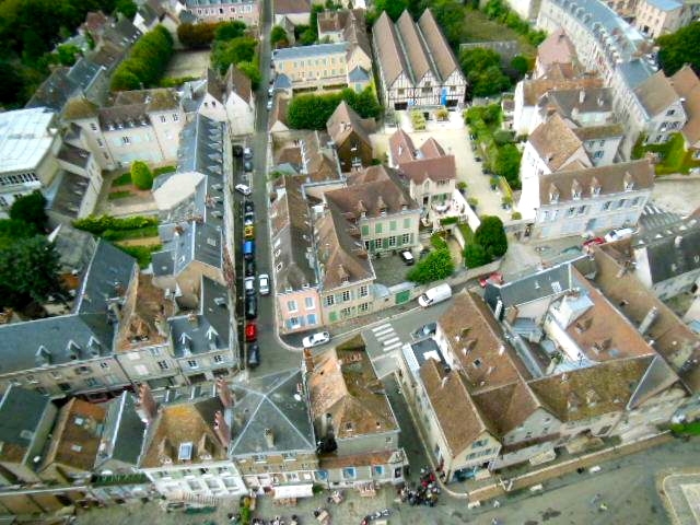 Depuis la Cathédrale, vue sur la ville. - Chartres